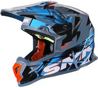 SMK Fulmine, casque de motocross XL Bleu/Gris/Noir Bleu/Gris/Noir