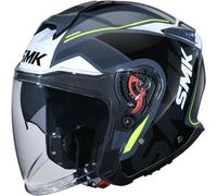 SMK GTJ Tourer Casque jet, noir-gris, taille M pour homme
