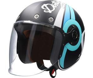 SMK RETRO JET SPEED TT casque jet bleu-noir mat XS