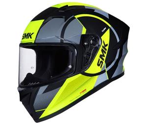 SMK Stellar Faro, casque intégral XL Mat Noir/Gris/Jaune Néon Mat Noir/Gris/Jaune Néon