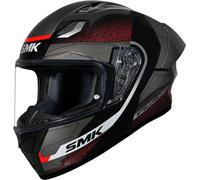 SMK Stellar Sport Flight, casque intégral S Gris - Rouge Gris - Rouge