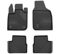 SMK Tapis de sol caoutchouc pour Fiat 500e II depuis 2020 Expérimentez un nouveau standard de voyage avec les tapis de sol antidérapants pour voiture - tapis de voiture multi-annuels pour toutes les c