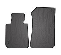 SMK Tapis Voiture Avant Caoutchouc pour BMW Serie 1 E88 2007-2013 - Tapis De Sol Auto Antidérapant avec Bords Pratiques, Élastique 100% Caoutchouc, Bouchons Intégrés, Design Unique pour Conducteurs