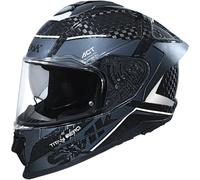 SMK Titan Carbon Nero 06 Casque, Gris/blanc, Taille XL (61)
