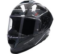 SMK TITAN CARBON NERO casque intégral noir-anthracite-blanc XS