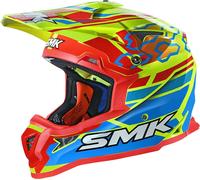 SMK Allterra Tribou N Casque de motocross, rouge-jaune, taille M pour homme