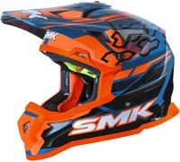 SMK Allterra Tribou N Casque de motocross, bleu-orange, taille 2XL pour homme