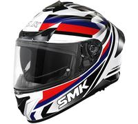 SMK Typhoon Freeride Casque, blanc-rouge, taille 2XL pour homme