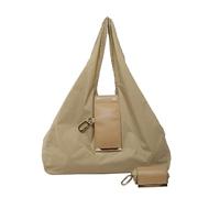 SMKBDFC Foldable Tote Bag Shopping Bag Keychain Storage Large Capacity Eco-friendly Convenient Pendant Accessory(Khaki)
