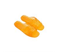 SMKBDFC Odeur antidérapante élégante à talons bas - Sandales pour femmes d’âge moyen, adaptées à l’intérieur comme à l’extérieur. Sandales petites : choisissez une taille plus grande(orange,41)