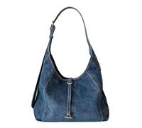 SMKBDFC Relaxed Style Handbag Denim Underarm Bag Elegant Commuter Shoulder Bag Extra Large Capacity Mother-Daughter(Denim Blue)