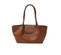SMKBDFC Stylish Retro Tote Bag Large Capacity Autumn/Winter Handbag Commuter Shoulder Bag(brown)