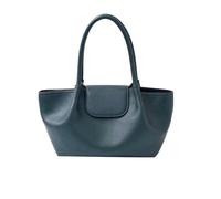 SMKBDFC Stylish Retro Tote Bag Large Capacity Autumn/Winter Handbag Commuter Shoulder Bag(green)