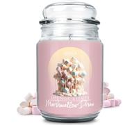 smøla Grande bougie parfumée en pot I Marshmallow Dream 625ml - Bougie, doux parfum de guimauve I jusqu’à 140 heures de combustion I bougie en cire de soja végétale I idée cadeau parfaite