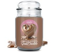 smøla Grande bougie parfumée en pot I Sweet Chocolate 625ml - Bougie chocolat, parfum sucré I jusqu'à 140 heures de combustion I bougie en cire de soja végétalienne I idée cadeau parfaite