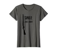 SMLE Lee Enfield WWI British .303 Brit Historic Fusil T-Shirt, Femme, Asphalte, XL