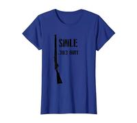 SMLE Lee Enfield WWI British .303 Brit Historic Fusil T-Shirt, Femme, Bleu Royal, XS