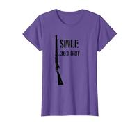 SMLE Lee Enfield WWI British .303 Brit Historic Fusil T-Shirt, Femme, Violet Chiné, XS