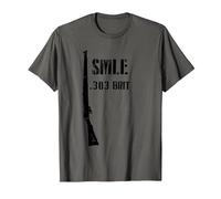 SMLE Lee Enfield WWI British .303 Brit Historic Fusil T-Shirt, Homme, Asphalte, XL