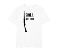 SMLE Lee Enfield WWI British .303 Brit Historic Fusil T-Shirt, Homme Grandes Tailles, Blanc, 4X Tall