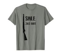 SMLE Lee Enfield WWI British .303 Brit Historic Fusil T-Shirt, Homme, Vert Kaki chiné, XXL