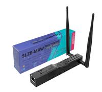 SMLIGHT SLZB-MRW10 Adaptateur PoE multiradio - Adaptateur Zigbee, filetage et Z-Wave haute performance, fonctionne avec Zigbee2MQTT, Home Assistant, ZHA - Double antenne et prise en charge