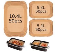 Smlntbu Lot de 150 accessoires pour friteuse à air chaud compatibles avec Ninja FlexDrawer Dual Zone AF500EU 10,4 L, Cosori Dual Blaze Twinfry XXL 10L, Cecotec 9L, Duronic AF34 10L, Instant 8,5 l
