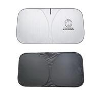 SMLZR pour MG EHS,Pare-Soleil avec Auto Logo Emblème Pliable Voiture Couverture Pare-Brise Avant Anti-UV Protection Solaire Isolation Thermique Auto intérieur Accessoires,C