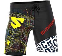 SMMASH Pantalon De Compression Hommes Short Court Thaibox Muay Thai Pantalon De Boxe Pantalon De Sport Short D'Entraînement Respirant Résistant À l'abrasion