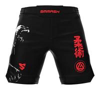 SMMASH Short D'entraînement Sport pour Homme Pantalon De Boxe Thaibox Muay Thai MMA Gym Fitness Respirant Fermeture Velcro Résistant Ultraléger