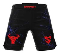 SMMASH Short D'entraînement Sport pour Homme Pantalon De Boxe Thaibox Muay Thai MMA Gym Fitness Respirant Fermeture Velcro Résistant Ultraléger