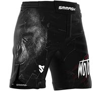 SMMASH Short D'entraînement Sport pour Homme Pantalon De Boxe Thaibox Muay Thai MMA Gym Fitness Respirant Fermeture Velcro Résistant Ultraléger