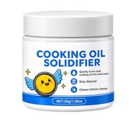 Smmooth Solidificateur d'huile de cuisine à action rapide 30 ml - Poudre d'élimination d'huile de cuisson, solidification des déchets fluides respectueux de l'environnement, capacité de 30 ml + lot de