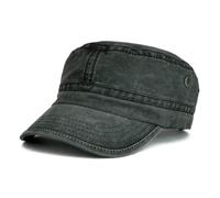 SMMZRF Chapeau Bob en Denim De Coton Délavé pour Homme, Casquette Trucker Ajustable-Noir-57-60Cm