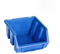 smnyxs Kit de Bacs de Stockage et Panneaux Muraux 48 Pcs Bleu et Noir | Bacs empilables étiquetables,3 panneaux muraux,45 boîtes,vis clous écrous douilles,garage atelier bricolage