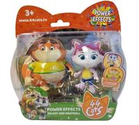 Smoby 180137 44 Chats Pack de 2 figurines de chats Milady et Metty avec effet, changement de couleur, Buffycats double set, 6 cm