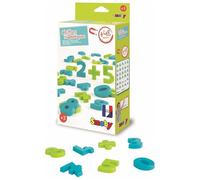 Smoby 48 Chiffres Magnétiques - pour Tableau ou Bureau - 2 Couleurs - Bleu et Vert - Signes Mathématiques Inclus