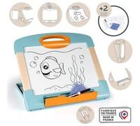 Smoby - Ardoise Nomade - 3 Utilisation Différentes - Inclus : 1 Feutre Effaçable, 4 Coloriages Et 1 Chiffon - Fabriqué En France G