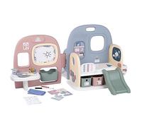 Smoby - Baby Care - Crèche - 5 Espaces - Jeu à 360° - Parc de Jeux - 27 Accessoires - Rangement et Transport Faciles - 240307