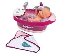 Smoby - Baby Nurse - Baignoire Balnéo - pour Poupons et Poupées - Jets d'eau et Bulles - Lumières LED - 220362