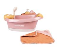 Smoby - Baby Nurse - Baignoire Balnéo - pour Poupons Jusqu'à 42 cms - Module Electronique - Jets d'eau, Bulles, Lumières LED - Nombreux Accessoires - Fonctions de Jeux - A Partir de 3 Ans
