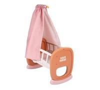 Smoby - Baby Nurse - Bercelonnette - pour Poupons Jusqu'à 42 cms - Lit Bébé avec Mat Tissu - Matière Recy A Partir de 18 Mois - Fabrication Française