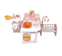 Smoby - Baby Nurse - Grande Maison des Bébés - pour Poupons Jusqu'à 42 cms - 19 Accessoires - Matière Recyclée - A Partir de 3 Ans - Fabrication Française