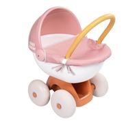 Smoby - Baby Nurse - Landau Câlin - pour Poupons et Poupées Jusqu'à 42 cms - Roues Silencieuses - Bac de Rangement - Tissu Lavable - Matière Recyclée - A Partir de 18 Mois - Fabrication Française