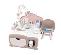Smoby - Baby Nurse - Nursery Cocoon - Espaces Soin, Nuit et Repas - Babyphone Electronique - 19 Accessoires - A Partir de 3 Ans - Fabriqué en France