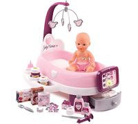 Smoby Baby Nurse Nursery Électronique Avec Poupée Inclus Et 24 Accessoires