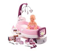 Smoby - Baby Nurse - Nursery Electronique - pour Poupons et Poupées - 24 Accessoires + 1 Poupon Fonction Pipi - 220347, Rose