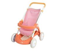Smoby Poussette Baby Nurse pour poupons jusqu'à 42 cm — Poignée 58 cm, poche & panier, dès 18 mois