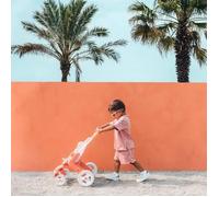 Smoby Baby Nurse Poussette Pop 4 roues pour bébé dès 18 mois - Poignée ergonomique, roues orientables, siège en tissu lavable - Fabrication espagnole