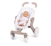 Smoby - Baby Nurse - Poussette Pop - pour Poupons et Poupées Jusqu'à 42 cms - Roues Avant Orientables et Multidirectionnelles - A Partir de 18 Mois - Fabrication Espagnole